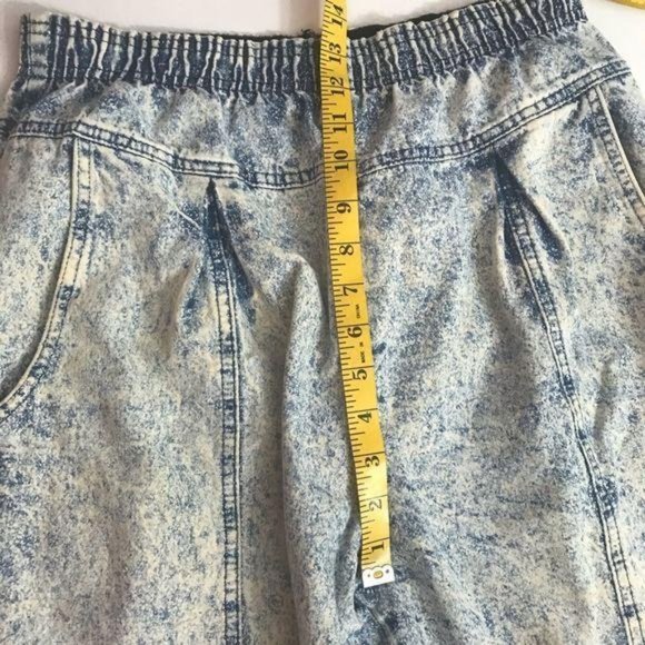 Vintage Acid Wash High Waist Pleated Jeans - Picture 8 of 12